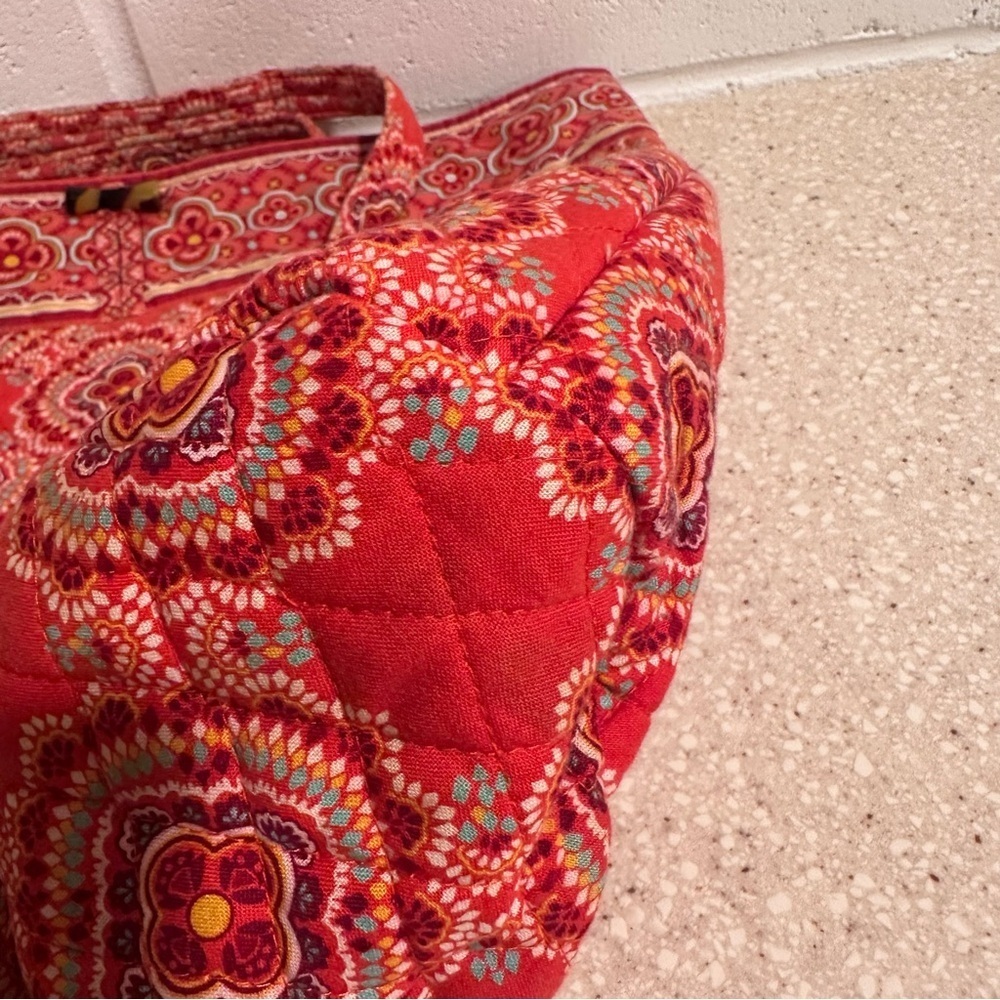 Vera Bradley Villager Toggle Closure 2 Pockets, Paprika, Large Tote Shoulder Bag - Picture 10 of 15